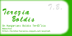 terezia boldis business card